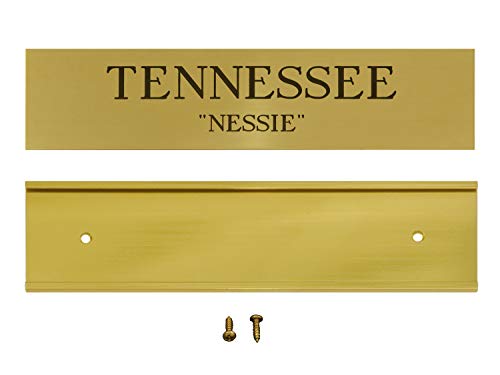 Customized Solid Brass Stall Plate with Slider